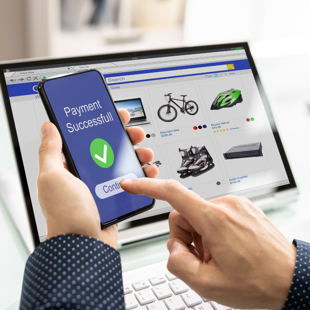 person shopping online